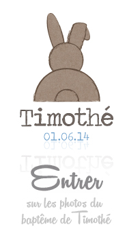 Site internet de Timothé - Baptême